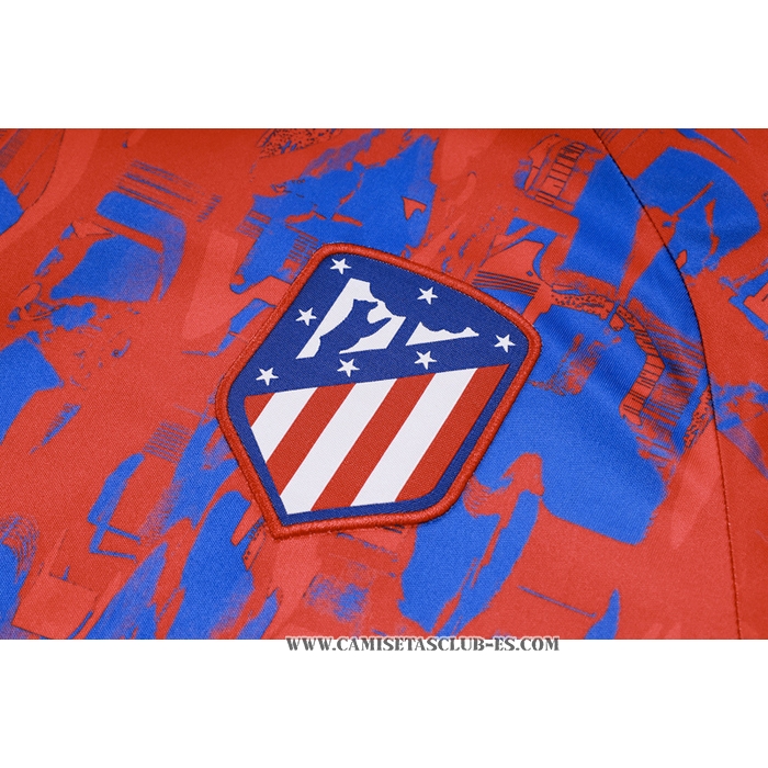 Chandal del Atletico Madrid 23-24 Manga Corta Rojo - Pantalon Corto